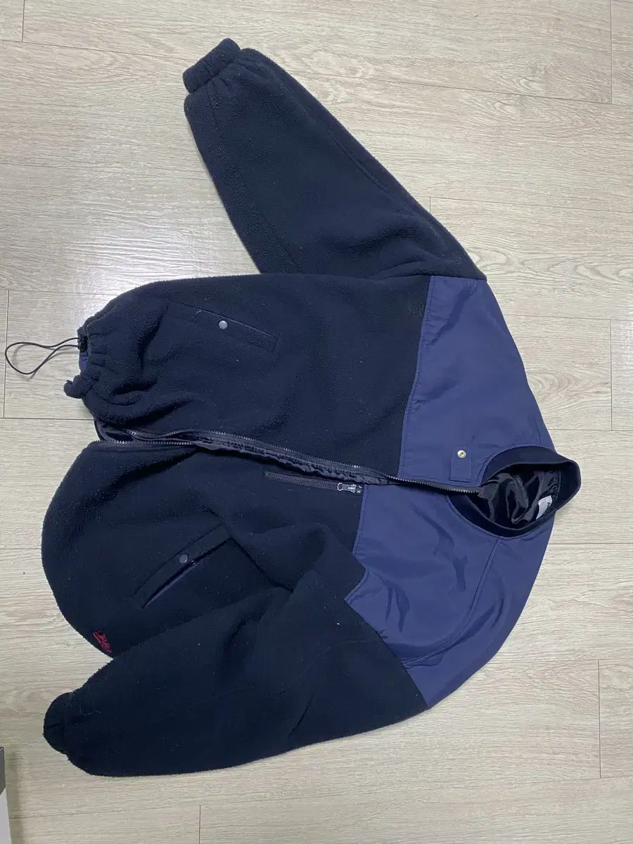 앵글런 bomber fleece jacket navy 봄버 플리스 자켓